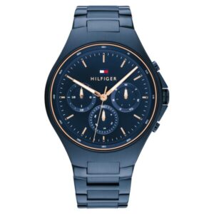 Tommy Hilfiger Blue Dial Blue Colour Stainless Steel Strap Watch for Men-1792058